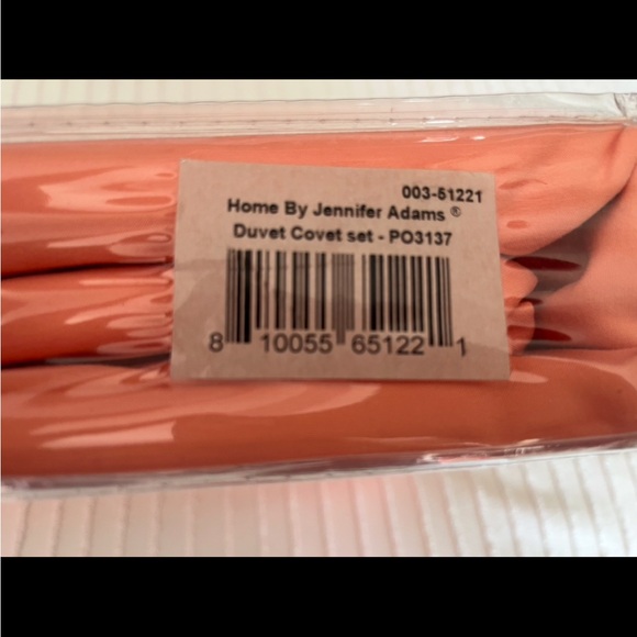 NWT JENNIFER ADAMS DUVET COVET SET PO3137 ITS A PEACH CORAL COLOR - Picture 3 of 5